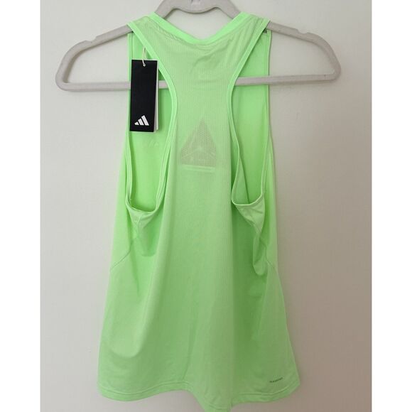 NWT Adidas Womens WTR D4T Green Sleeveless Athletic Tank Top Sz M - Picture 3 of 9